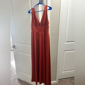 Pumpkin color bridesmaid dress by everpretty Wore once and is in great condition